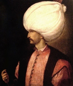 Suleimanas Didysis su tulpės formos turbanu